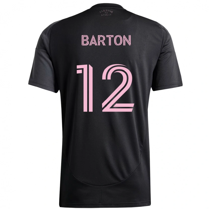 Danxen Dame Tye Barton #12 Svart Rosa Bortetrøye Drakt Trøye 2025/26 Skjorter T-Skjorte
