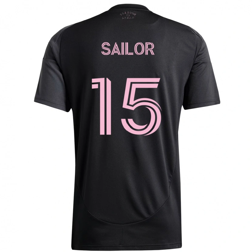 Danxen Dame Ryan Sailor #15 Svart Rosa Bortetrøye Drakt Trøye 2025/26 Skjorter T-Skjorte