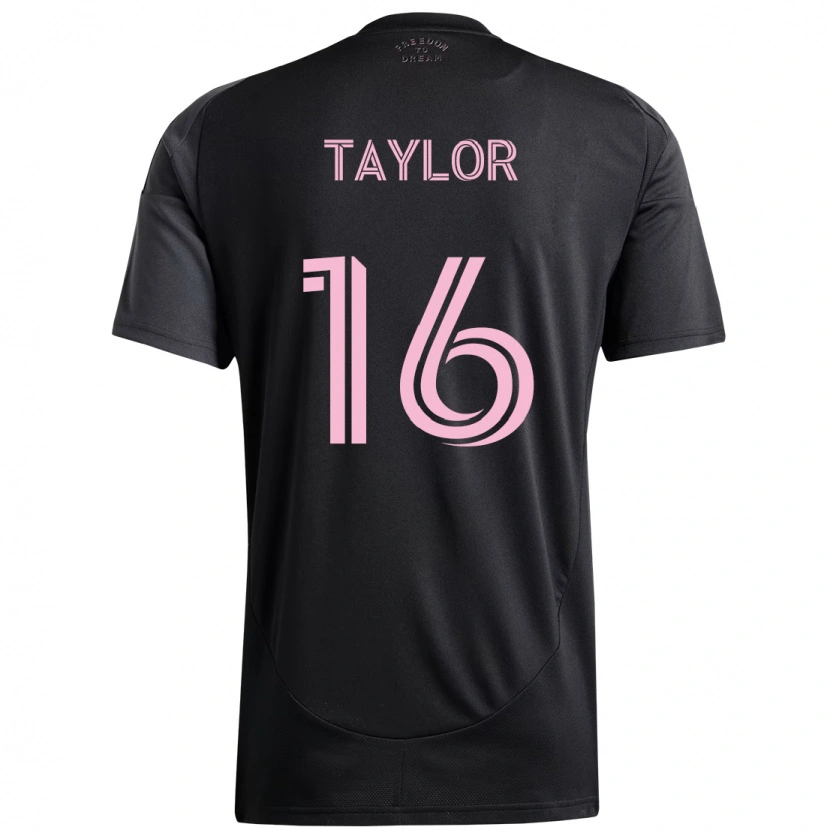 Danxen Dame Robert Taylor #16 Svart Rosa Bortetrøye Drakt Trøye 2025/26 Skjorter T-Skjorte