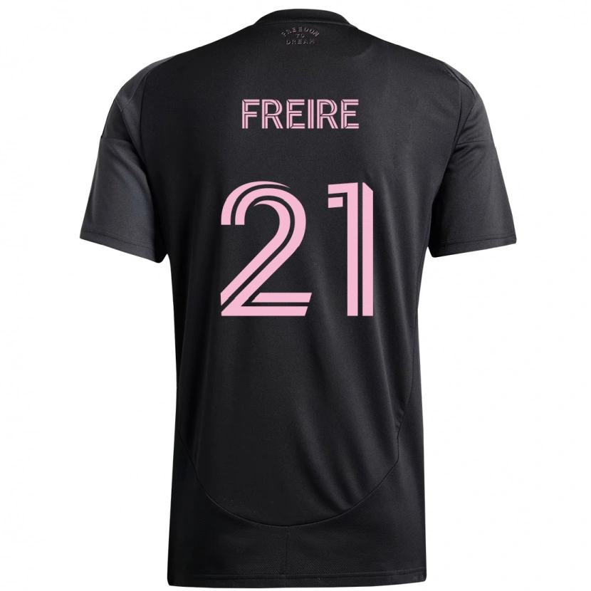 Danxen Dame Nicolas Freire #21 Svart Rosa Bortetrøye Drakt Trøye 2025/26 Skjorter T-Skjorte