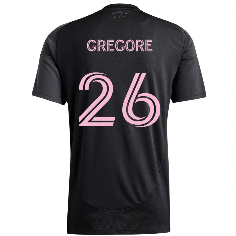 Danxen Dame Gregore #26 Svart Rosa Bortetrøye Drakt Trøye 2025/26 Skjorter T-Skjorte