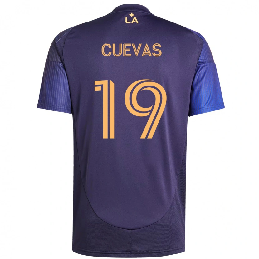 Danxen Dame Mauricio Cuevas #19 Lilla Blå Bortetrøye Drakt Trøye 2025/26 Skjorter T-Skjorte