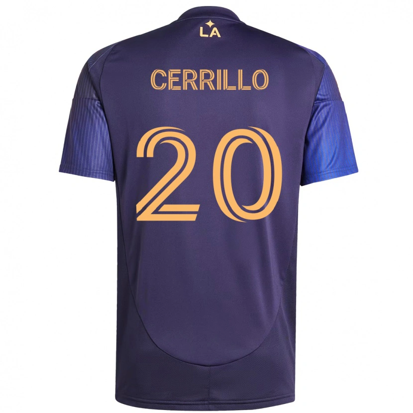 Danxen Dame Edwin Cerrillo #20 Lilla Blå Bortetrøye Drakt Trøye 2025/26 Skjorter T-Skjorte