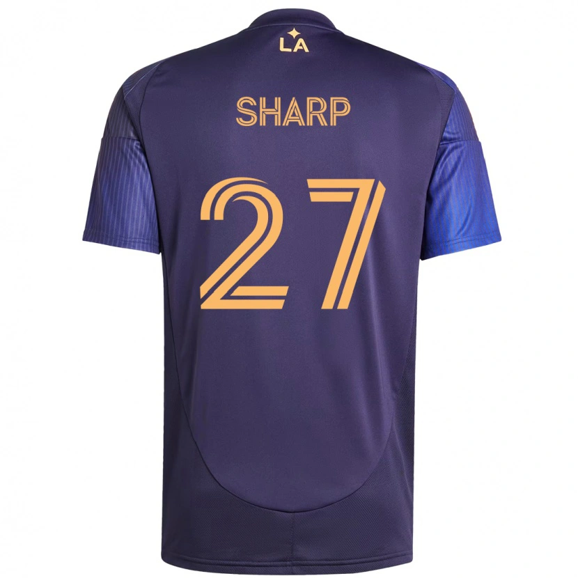 Danxen Dame Billy Sharp #27 Lilla Blå Bortetrøye Drakt Trøye 2025/26 Skjorter T-Skjorte