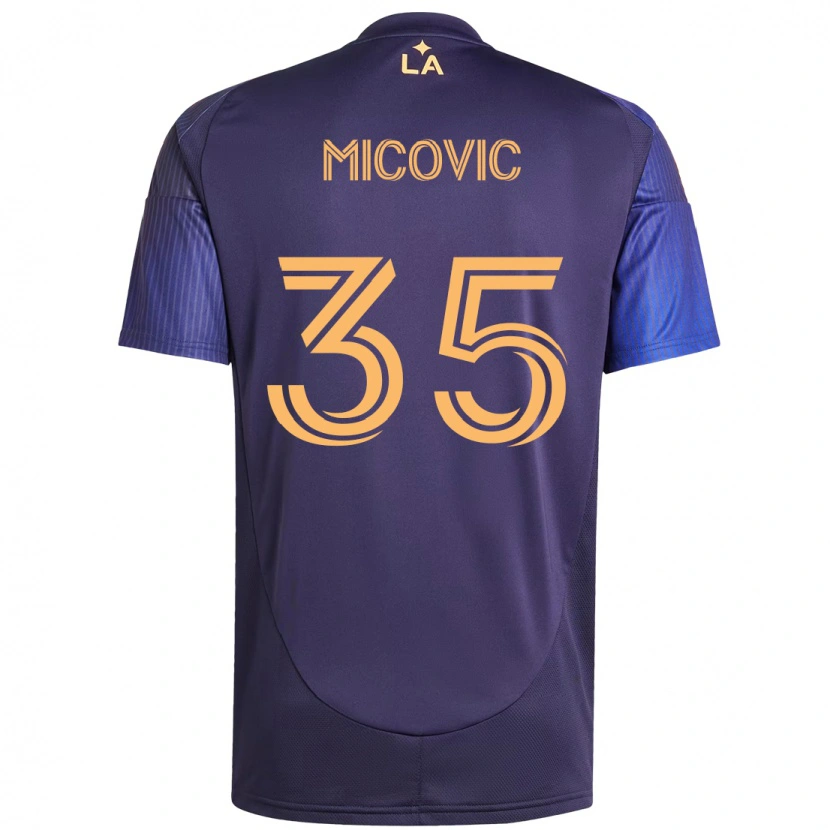 Danxen Dame Novak Micovic #35 Lilla Blå Bortetrøye Drakt Trøye 2025/26 Skjorter T-Skjorte