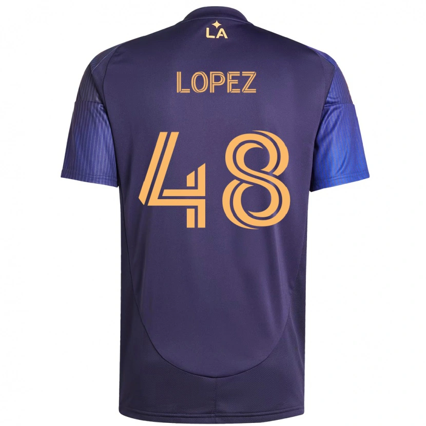 Danxen Dame Diego López #48 Lilla Blå Bortetrøye Drakt Trøye 2025/26 Skjorter T-Skjorte