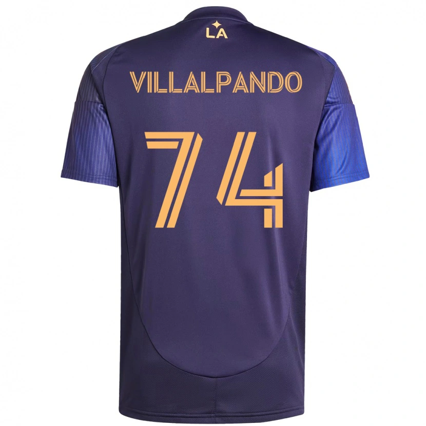 Danxen Dame Sergio Villalpando #74 Lilla Blå Bortetrøye Drakt Trøye 2025/26 Skjorter T-Skjorte