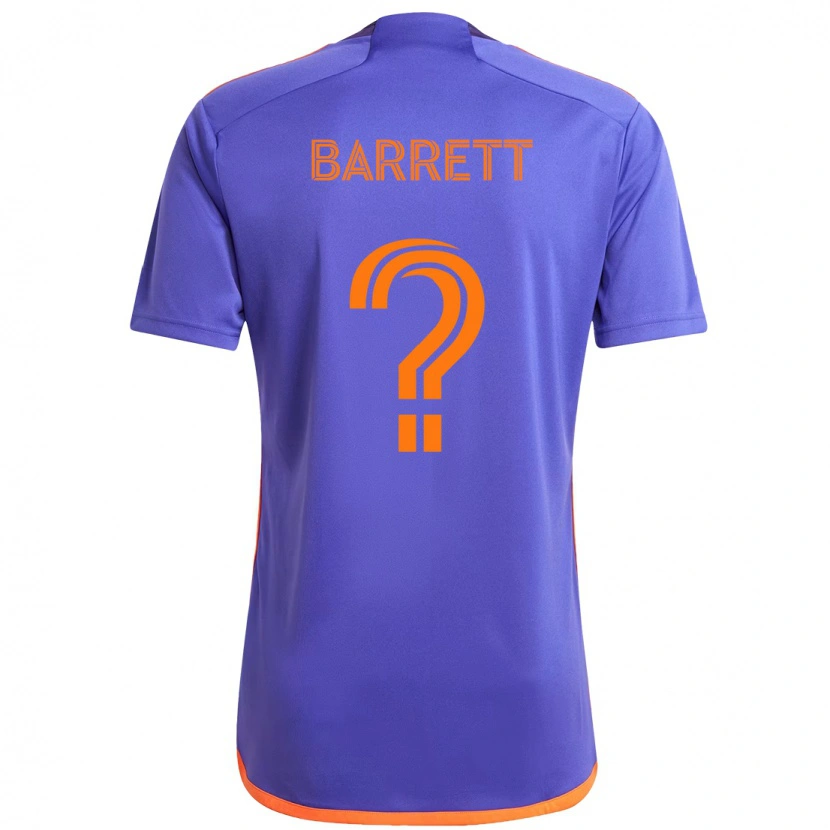 Danxen Dame Daniel Barrett #0 Lilla Oransje Bortetrøye Drakt Trøye 2025/26 Skjorter T-Skjorte