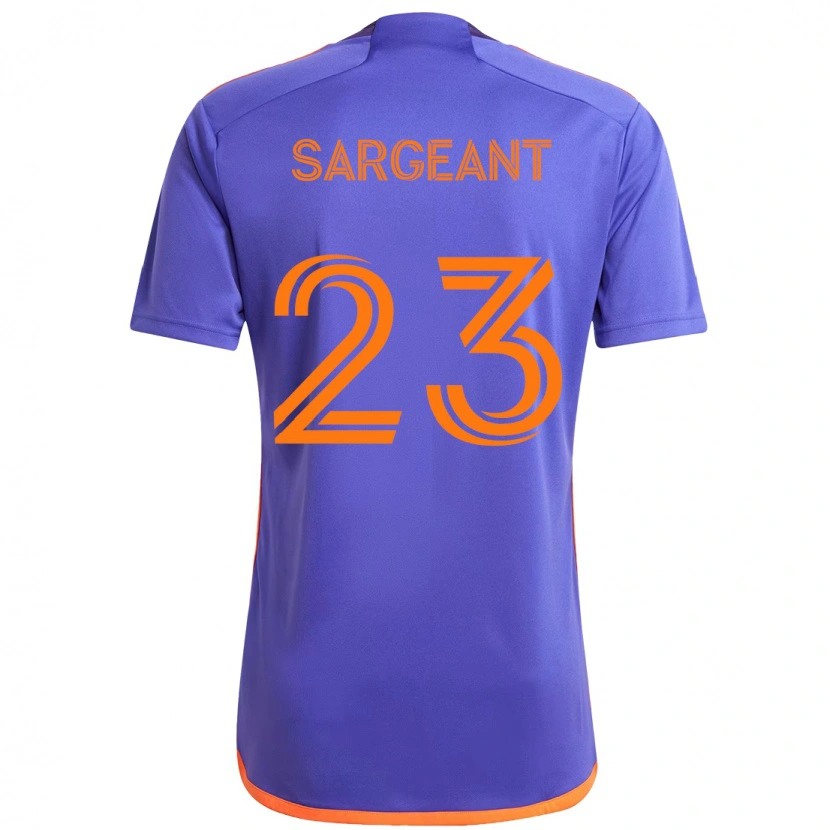 Danxen Dame Kieran Sargeant #23 Lilla Oransje Bortetrøye Drakt Trøye 2025/26 Skjorter T-Skjorte