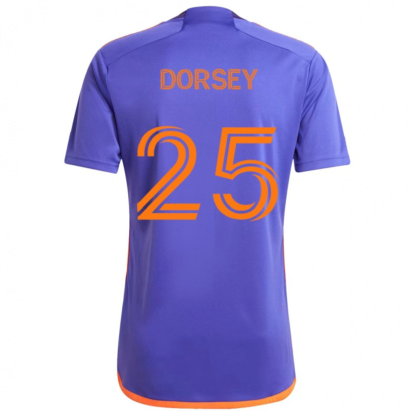 Danxen Dame Griffin Dorsey #25 Lilla Oransje Bortetrøye Drakt Trøye 2025/26 Skjorter T-Skjorte