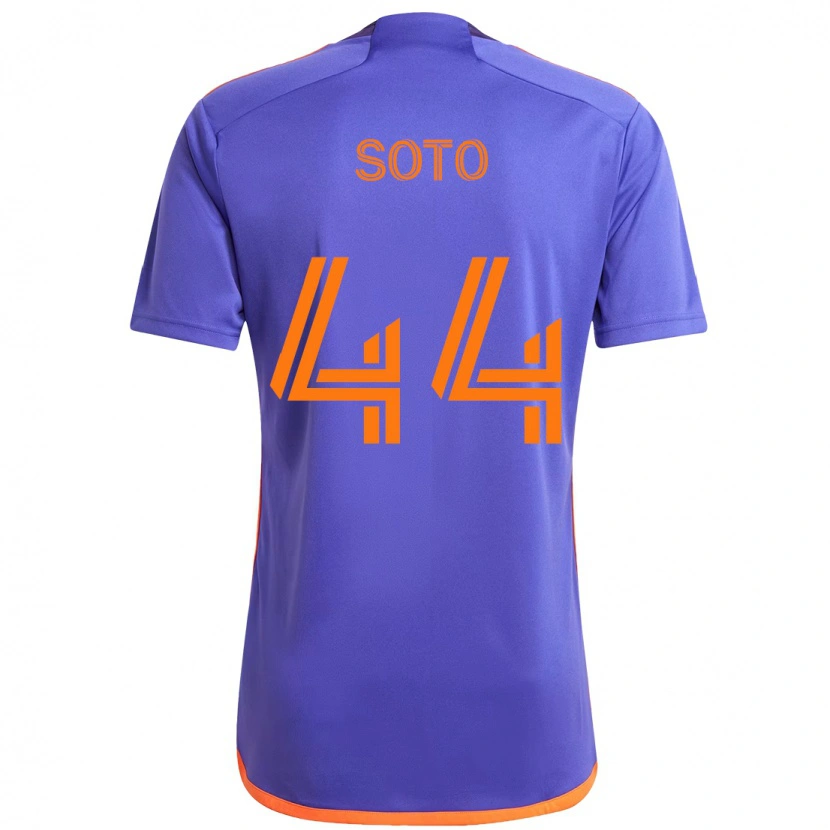 Danxen Dame Ezekiel Soto #44 Lilla Oransje Bortetrøye Drakt Trøye 2025/26 Skjorter T-Skjorte