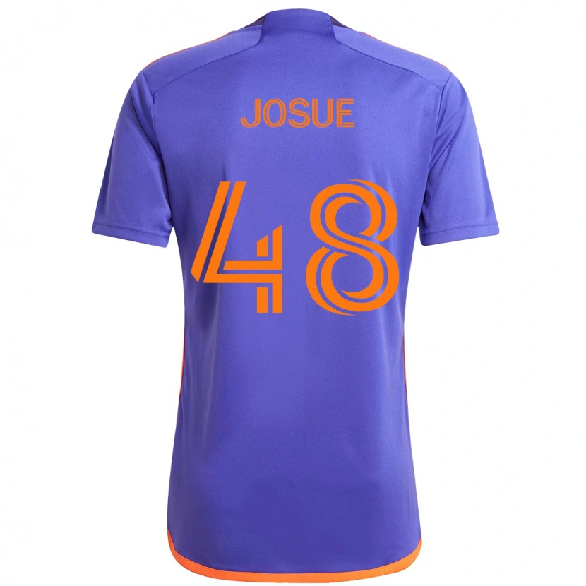 Danxen Dame Josué #48 Lilla Oransje Bortetrøye Drakt Trøye 2025/26 Skjorter T-Skjorte