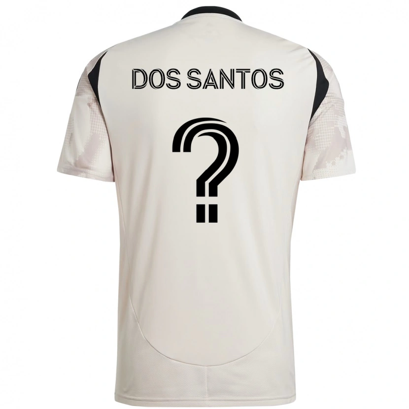 Danxen Dame Matthew Dos Santos #0 Beige Svart Bortetrøye Drakt Trøye 2025/26 Skjorter T-Skjorte