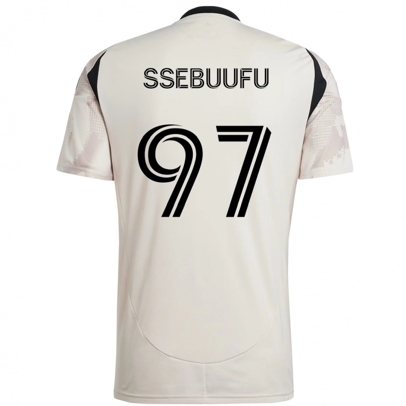 Danxen Dame Frank Ssebuufu #97 Beige Svart Bortetrøye Drakt Trøye 2025/26 Skjorter T-Skjorte