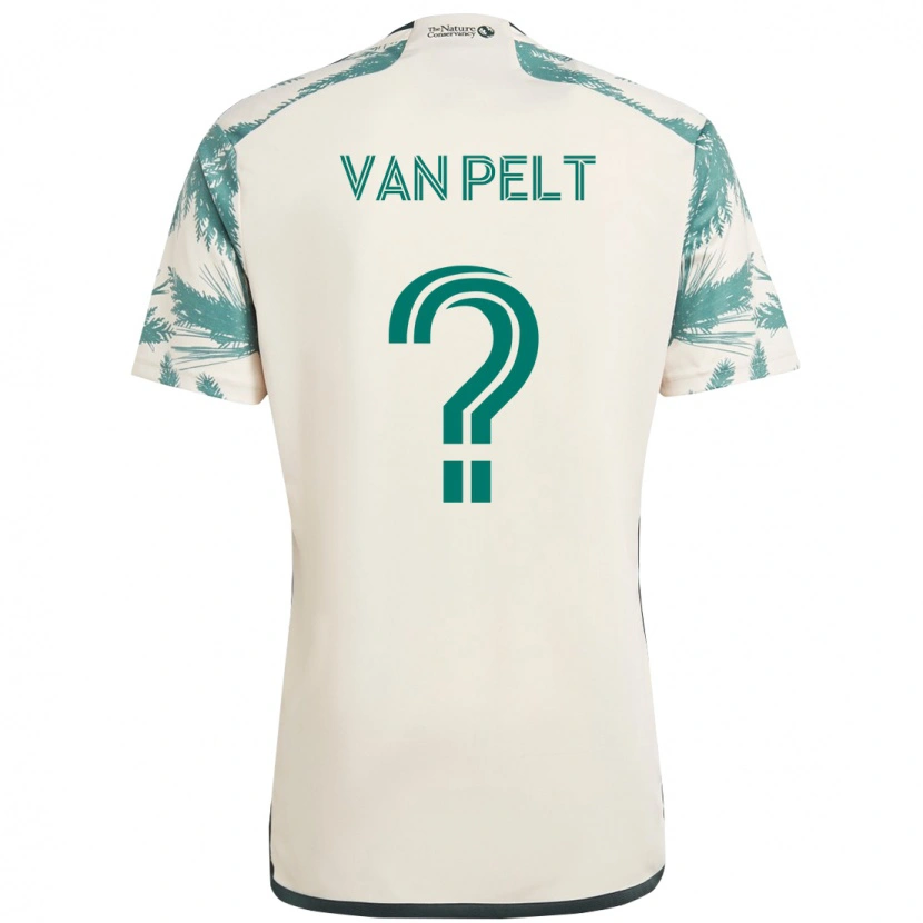 Danxen Dame Kennan Van Pelt #0 Beige Grønn Bortetrøye Drakt Trøye 2025/26 Skjorter T-Skjorte