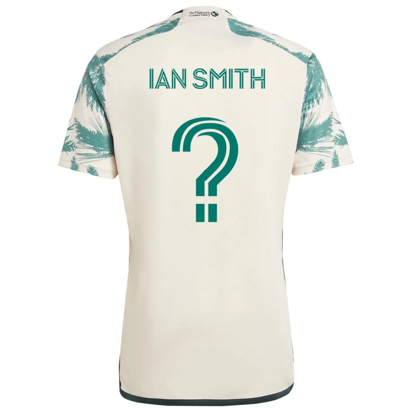 Danxen Dame Ian Smith #0 Beige Grønn Bortetrøye Drakt Trøye 2025/26 Skjorter T-Skjorte