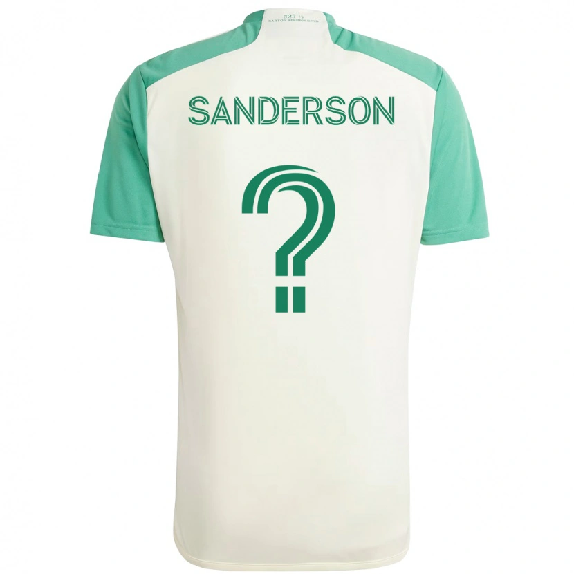 Danxen Dame Spencer Sanderson #0 Hvit Grønn Bortetrøye Drakt Trøye 2025/26 Skjorter T-Skjorte