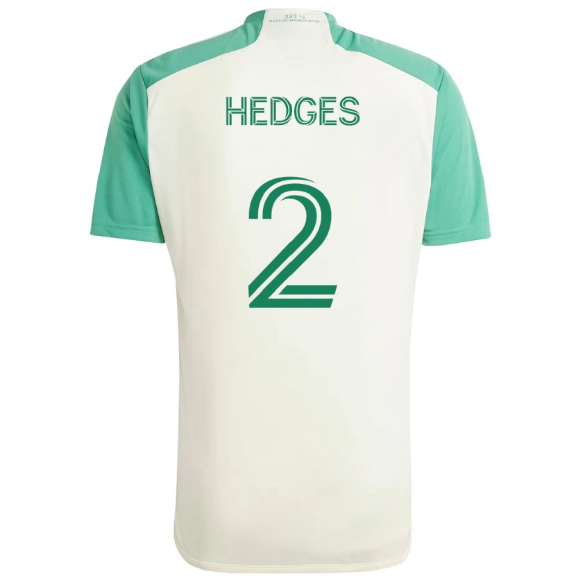 Danxen Dame Matt Hedges #2 Hvit Grønn Bortetrøye Drakt Trøye 2025/26 Skjorter T-Skjorte