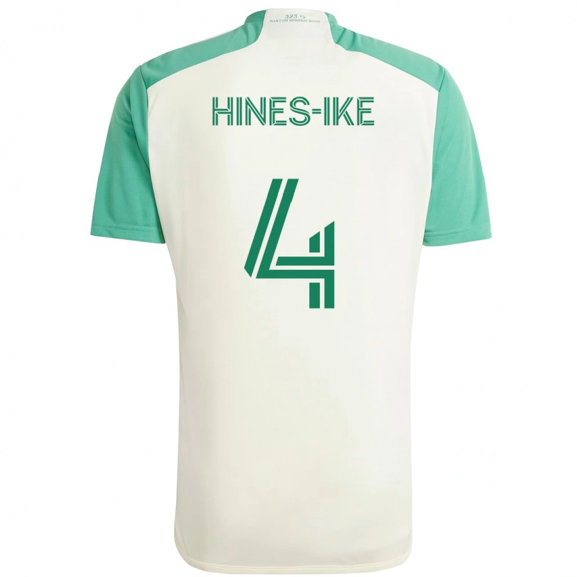 Danxen Dame Brendan Hines-Ike #4 Hvit Grønn Bortetrøye Drakt Trøye 2025/26 Skjorter T-Skjorte