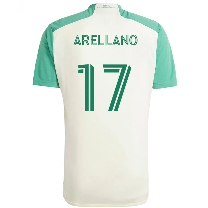 Danxen Dame Bryan Arellano #17 Hvit Grønn Bortetrøye Drakt Trøye 2025/26 Skjorter T-Skjorte