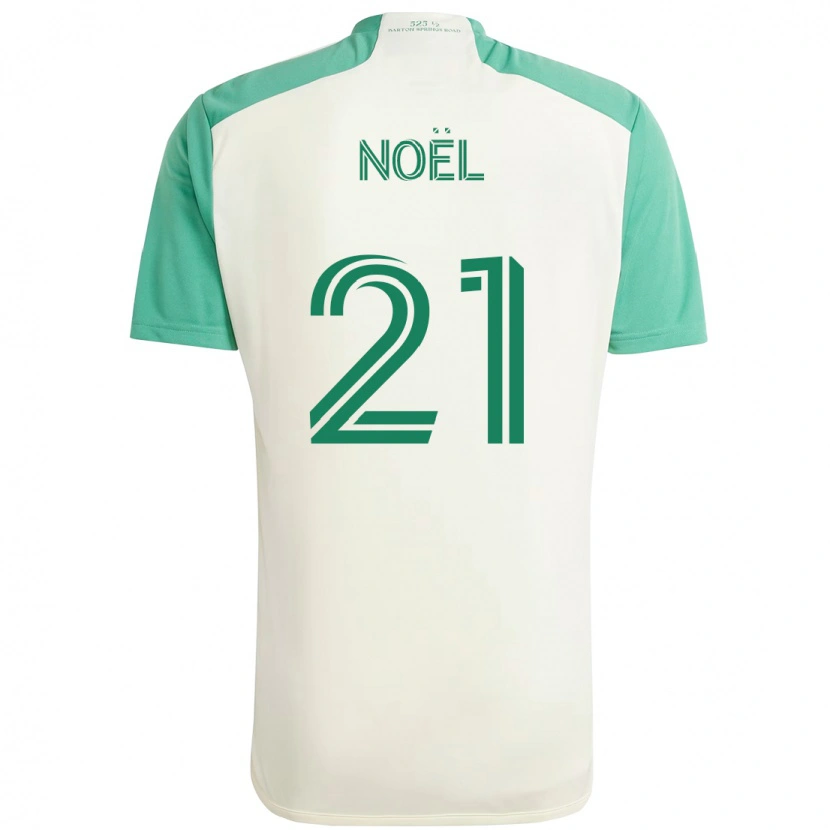 Danxen Dame Valentin Noël #21 Hvit Grønn Bortetrøye Drakt Trøye 2025/26 Skjorter T-Skjorte