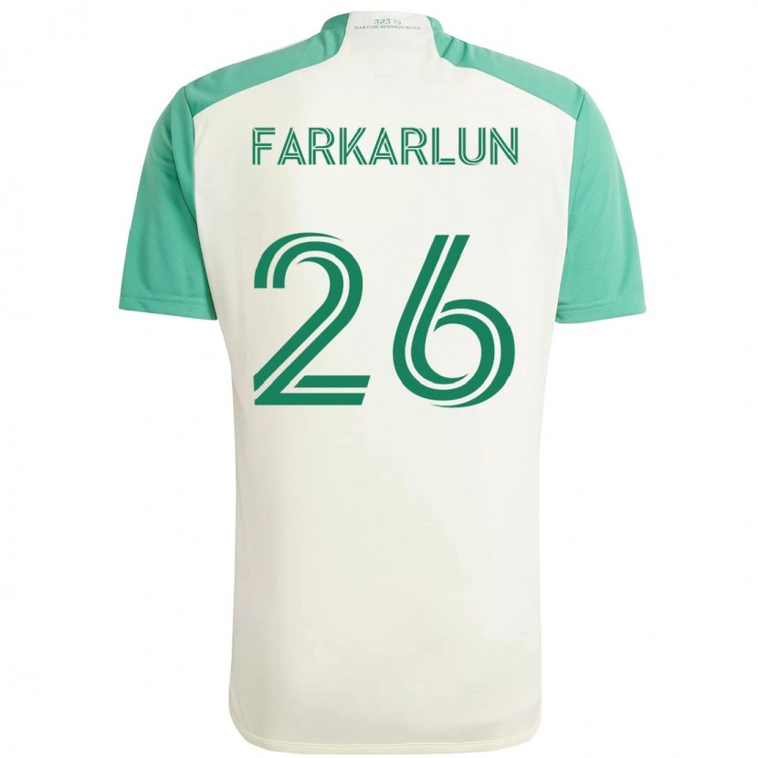 Danxen Dame Jimmy Farkarlun #26 Hvit Grønn Bortetrøye Drakt Trøye 2025/26 Skjorter T-Skjorte