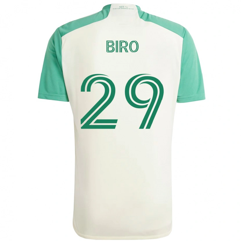 Danxen Dame Guilherme Biro #29 Hvit Grønn Bortetrøye Drakt Trøye 2025/26 Skjorter T-Skjorte