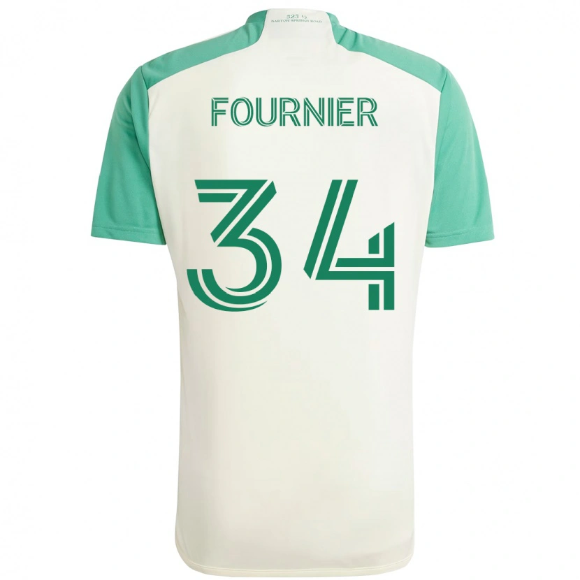 Danxen Dame Drake Fournier #34 Hvit Grønn Bortetrøye Drakt Trøye 2025/26 Skjorter T-Skjorte