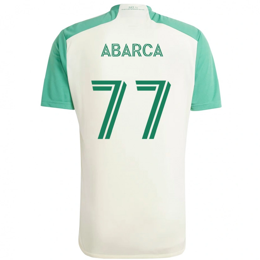 Danxen Dame Diego Abarca #77 Hvit Grønn Bortetrøye Drakt Trøye 2025/26 Skjorter T-Skjorte
