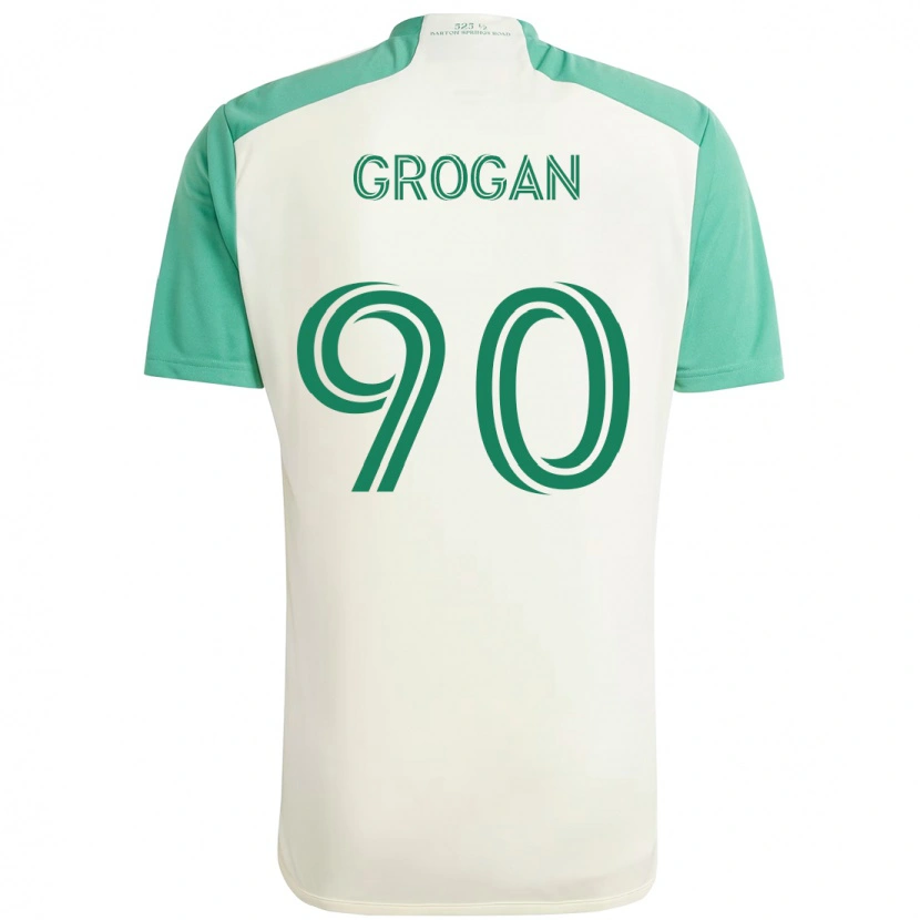 Danxen Dame Peter Grogan #90 Hvit Grønn Bortetrøye Drakt Trøye 2025/26 Skjorter T-Skjorte