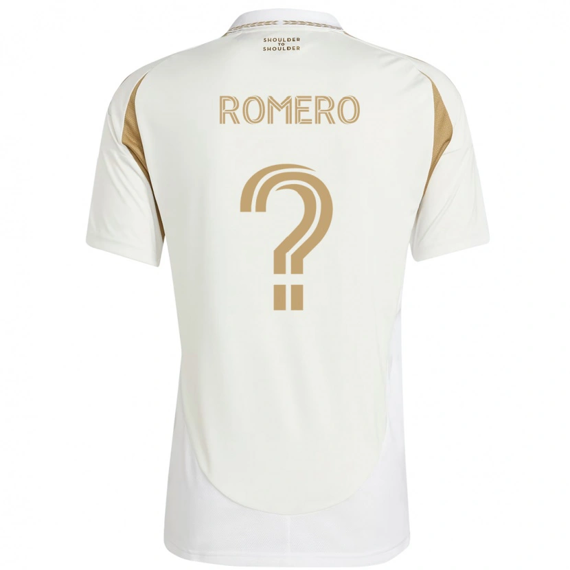 Danxen Dame James Romero #0 Hvit Brun Bortetrøye Drakt Trøye 2025/26 Skjorter T-Skjorte