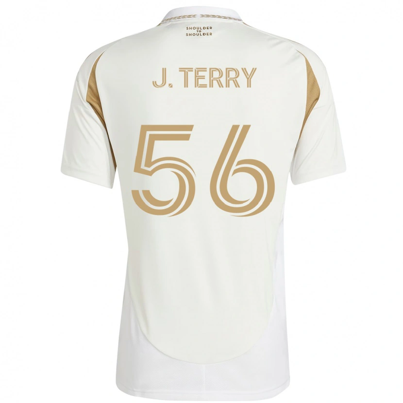 Danxen Dame Jude Terry #56 Hvit Brun Bortetrøye Drakt Trøye 2025/26 Skjorter T-Skjorte