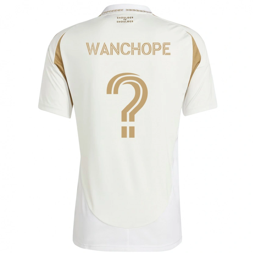 Danxen Dame Matías Wanchope #0 Hvit Brun Bortetrøye Drakt Trøye 2025/26 Skjorter T-Skjorte