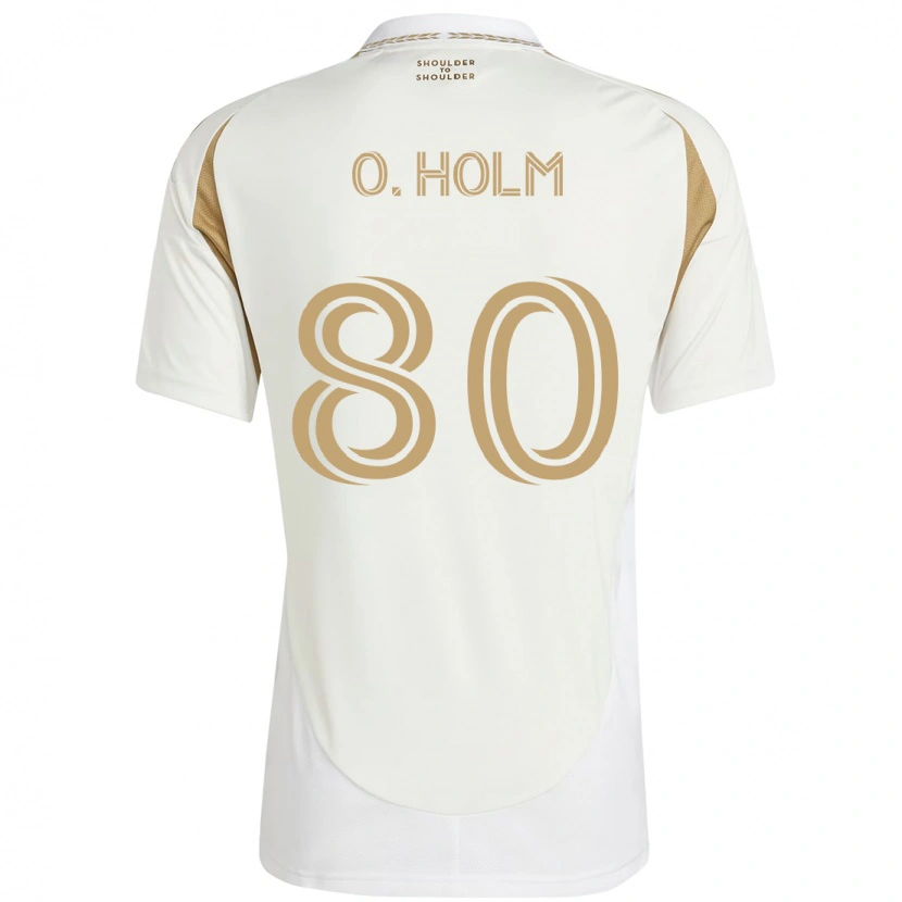 Danxen Dame Odin Thiago Holm #80 Hvit Brun Bortetrøye Drakt Trøye 2025/26 Skjorter T-Skjorte