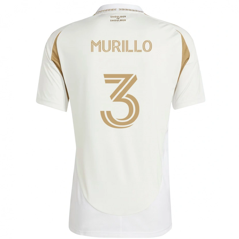 Danxen Dame Jesús Murillo #3 Hvit Brun Bortetrøye Drakt Trøye 2025/26 Skjorter T-Skjorte