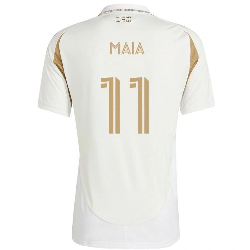 Danxen Dame Matheus Maia #11 Hvit Brun Bortetrøye Drakt Trøye 2025/26 Skjorter T-Skjorte