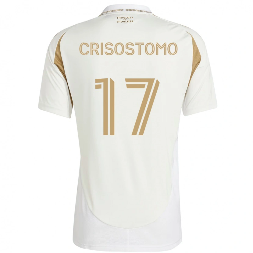 Danxen Dame Danny Crisostomo #17 Hvit Brun Bortetrøye Drakt Trøye 2025/26 Skjorter T-Skjorte