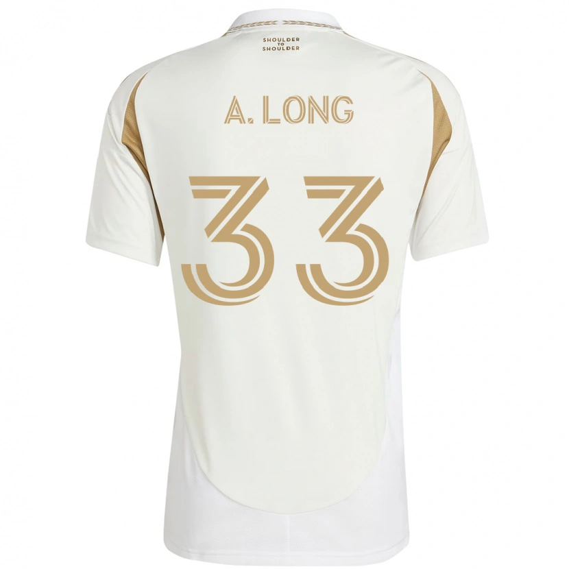 Danxen Dame Aaron Long #33 Hvit Brun Bortetrøye Drakt Trøye 2025/26 Skjorter T-Skjorte