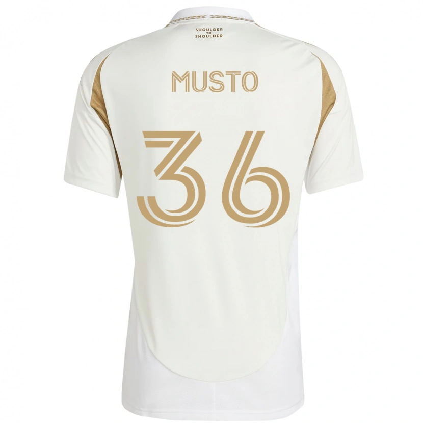Danxen Dame Tommy Musto #36 Hvit Brun Bortetrøye Drakt Trøye 2025/26 Skjorter T-Skjorte