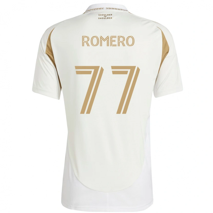 Danxen Dame Alexander Romero #77 Hvit Brun Bortetrøye Drakt Trøye 2025/26 Skjorter T-Skjorte