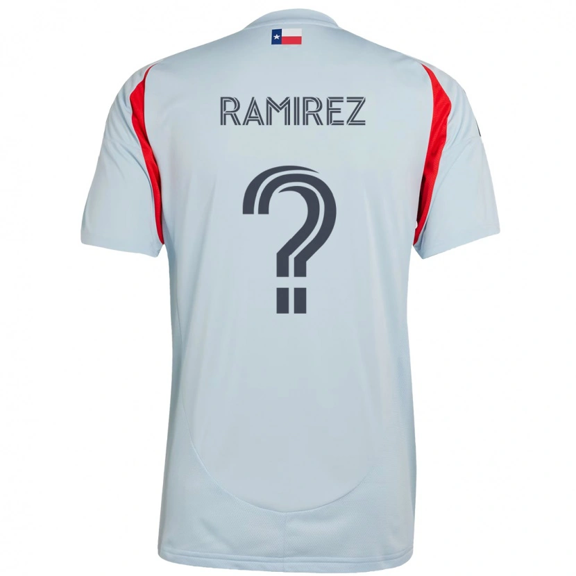 Danxen Dame Anthony Ramírez #0 Lyseblå Rød Bortetrøye Drakt Trøye 2025/26 Skjorter T-Skjorte