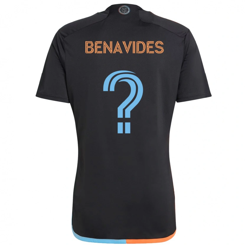 Danxen Dame Matthew Benavides #0 Svart Blå Oransje Bortetrøye Drakt Trøye 2025/26 Skjorter T-Skjorte