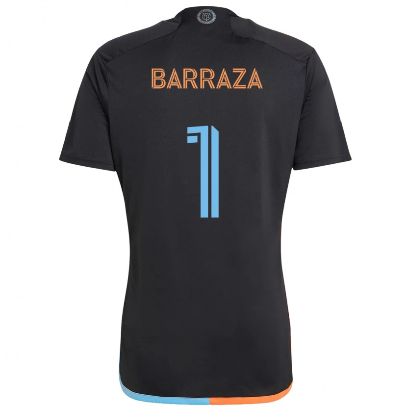 Danxen Dame Luis Barraza #1 Svart Blå Oransje Bortetrøye Drakt Trøye 2025/26 Skjorter T-Skjorte
