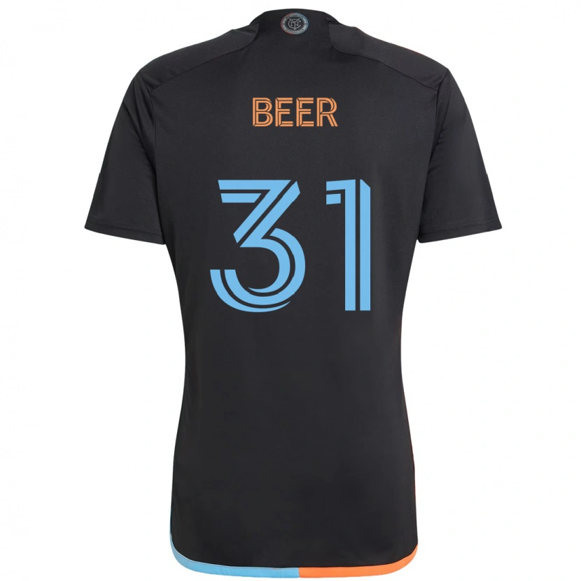 Danxen Dame Jack Beer #31 Svart Blå Oransje Bortetrøye Drakt Trøye 2025/26 Skjorter T-Skjorte