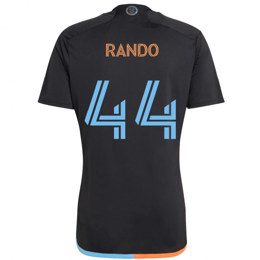 Danxen Dame Alex Rando #44 Svart Blå Oransje Bortetrøye Drakt Trøye 2025/26 Skjorter T-Skjorte