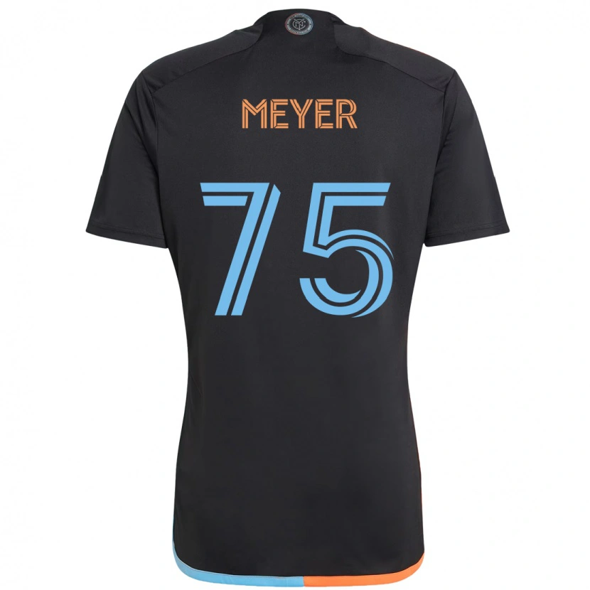 Danxen Dame Will Meyer #75 Svart Blå Oransje Bortetrøye Drakt Trøye 2025/26 Skjorter T-Skjorte