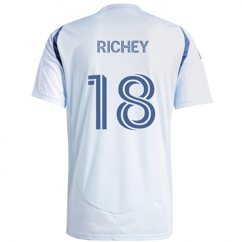 Danxen Dame Spencer Richey #18 Lyseblå Himmelsblå Bortetrøye Drakt Trøye 2025/26 Skjorter T-Skjorte