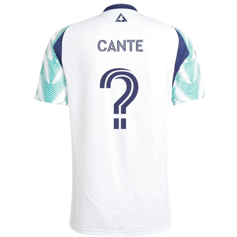 Danxen Dame Jonathan Cante #0 Hvit Blå Bortetrøye Drakt Trøye 2025/26 Skjorter T-Skjorte