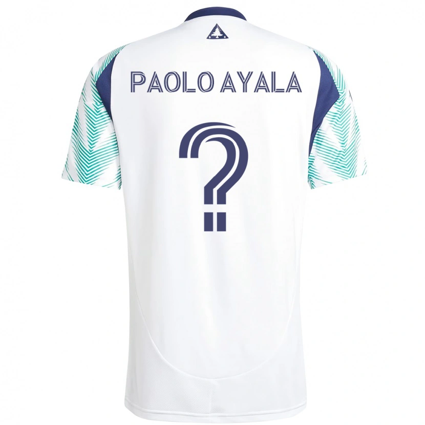 Danxen Dame Paolo Ayala #0 Hvit Blå Bortetrøye Drakt Trøye 2025/26 Skjorter T-Skjorte
