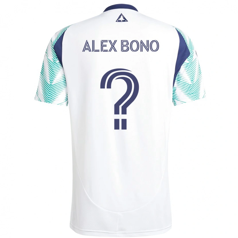 Danxen Dame Alex Bono #0 Hvit Blå Bortetrøye Drakt Trøye 2025/26 Skjorter T-Skjorte